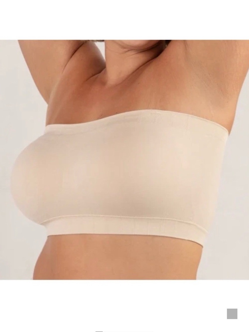 Truekind Bandeau TRU-CSB10400 XL Chai • NWT Wire-free Strapless Bra